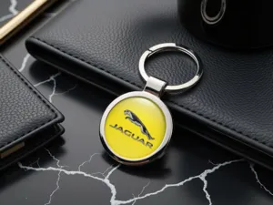 Jaguar Car Key Chain Ring Tuning Alloy Metal